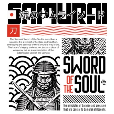Samurai Sword of the Soul: Women's Racerback Tank Top Design