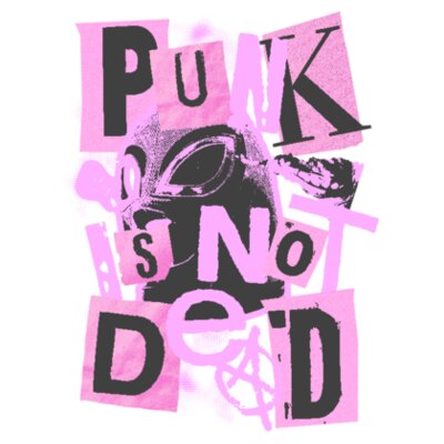 Punk is Not Dead: Women's Racerback Tank Top Design