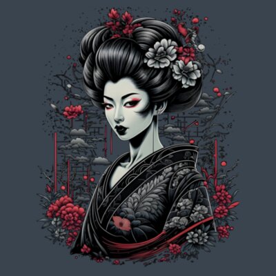 Geisha Beauty: Women's Regular Tee Design