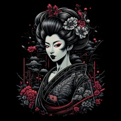 Geisha Beauty: Women's Designer Hoodie Design
