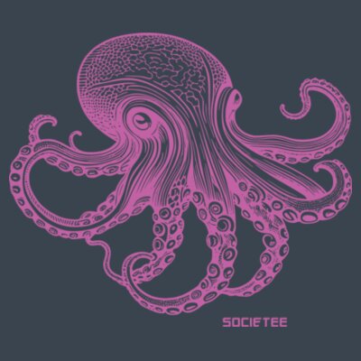 Majestic Pink Octopus: Men's Designer Hoodie Design