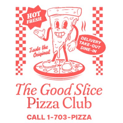 The Good Slice Pizza Club: Women's Racerback Tank Top Design