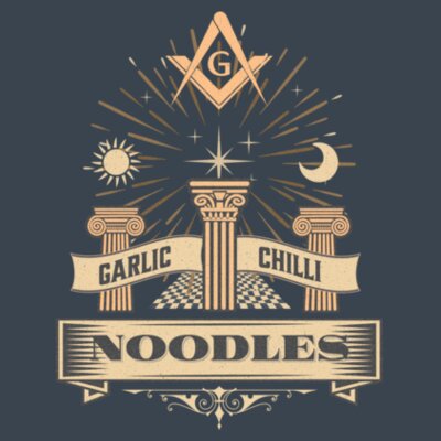 Mystic Noodles: Men's Designer Tank Top Design